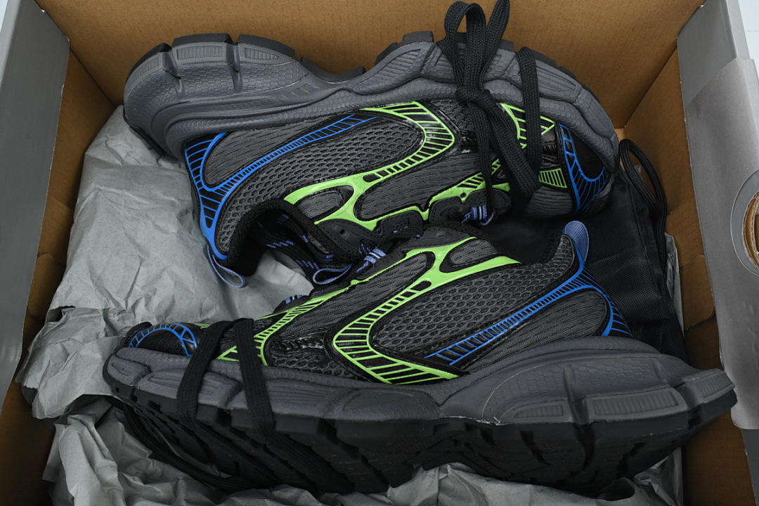 Balenciaga Black Green Blue W3XDC 0235