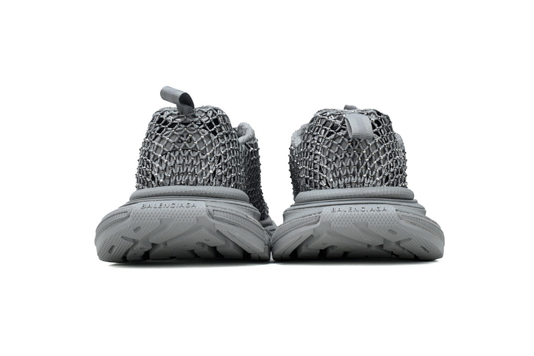 Balenciaga 3XL Grey Crystal Mesh Sneaker W3XFN 1210