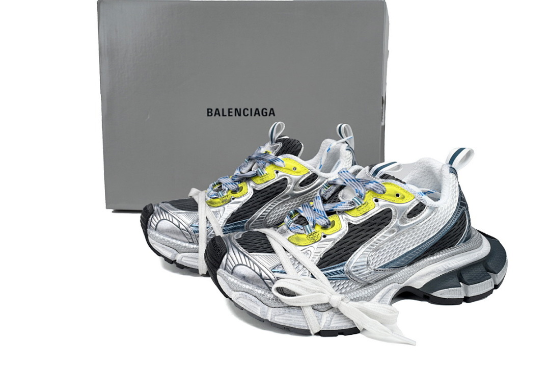 Balenciaga White Silver Black Blue W3XL5 9047