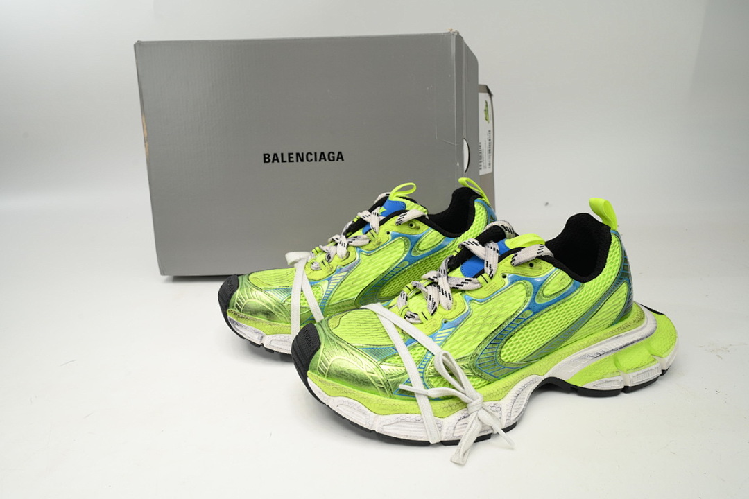 W3XL6 7019 Balenciaga Black Black Fluorescent Green