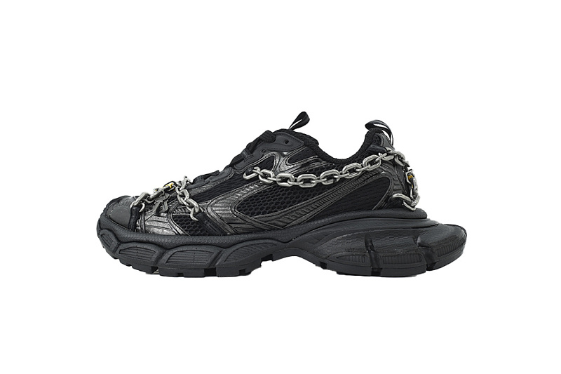 Balenciaga 3XL Black Chain Detail Sneaker W3XPL 1882
