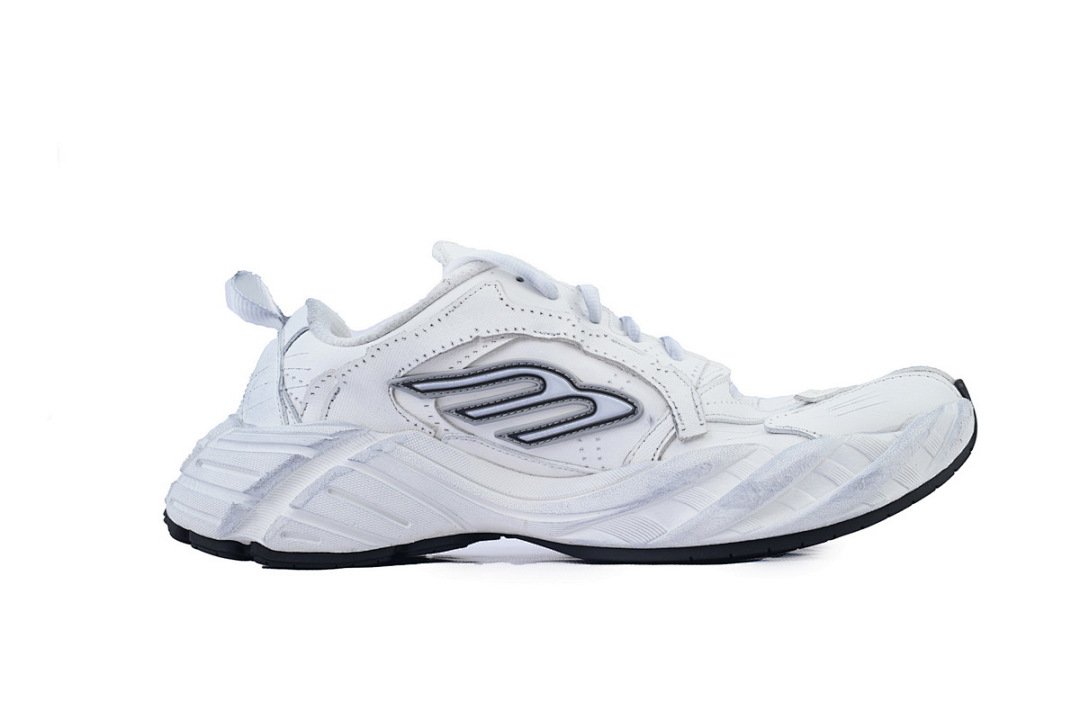 Zapatillas Balenciaga Monday blancas, plateadas y negras WDTSC 9110