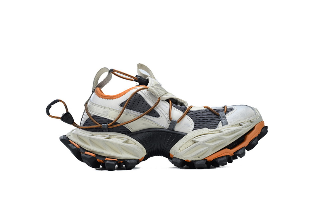 Zapatillas deportivas Balenciaga Track Hike, blanco, gris, naranja y negro, modelo WHIKE 2070