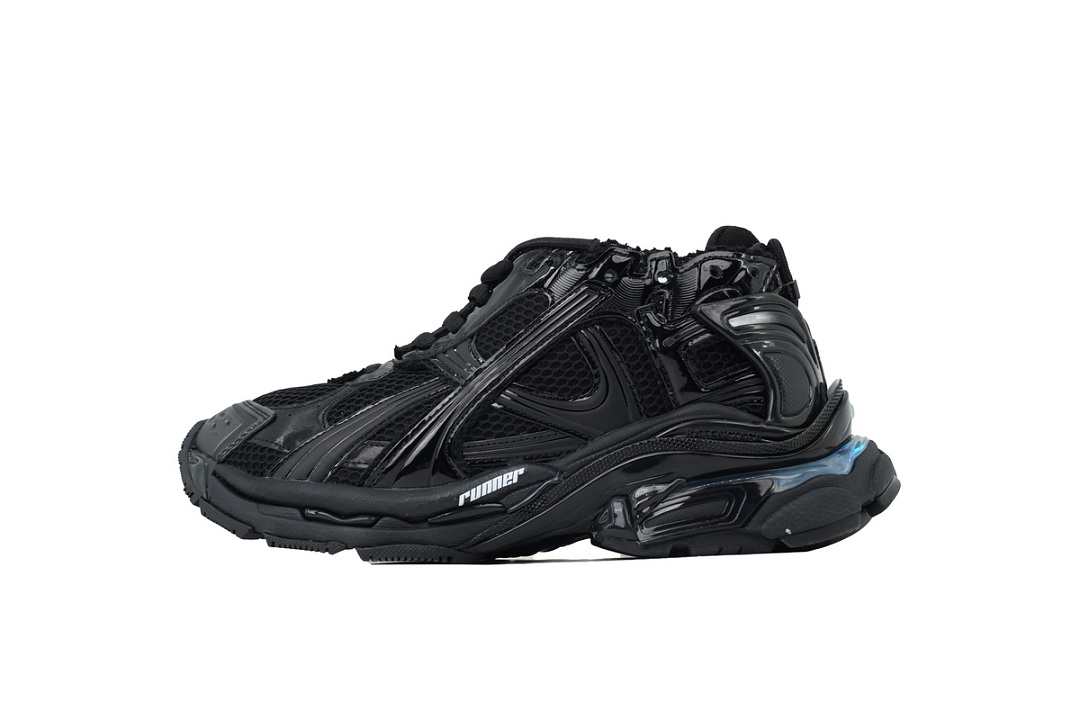 WRNLD 1000 Balenciaga Runner Black and Red7