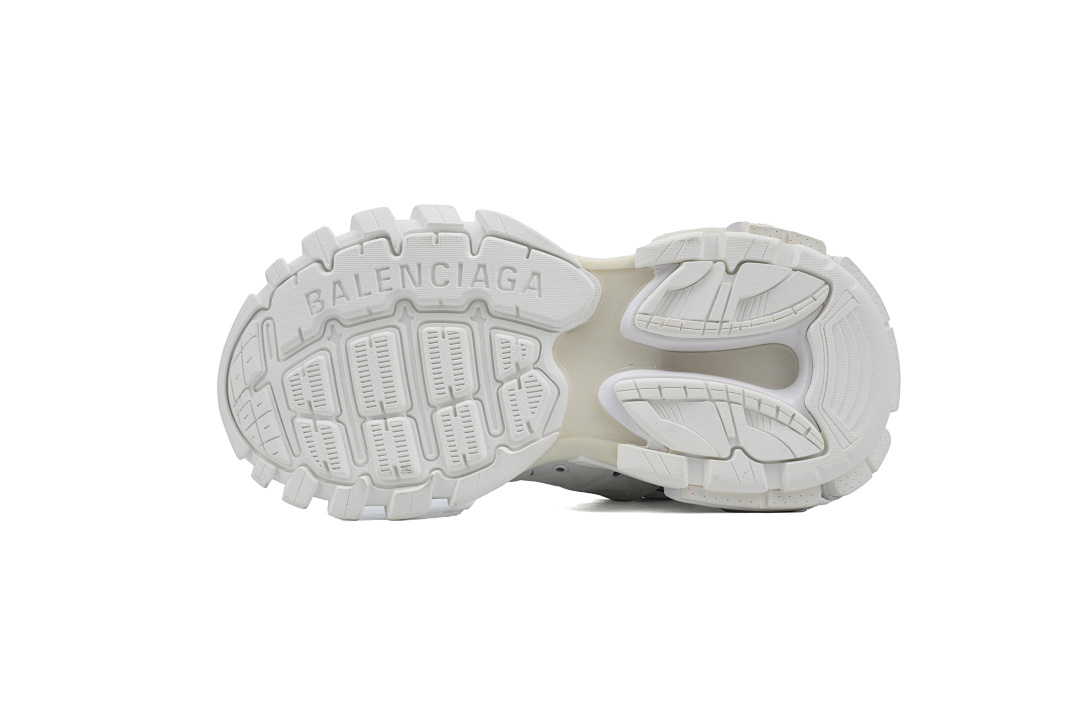 Baskets de sport Balenciaga, blanches et noires, motif graffiti, WTRHW 9010