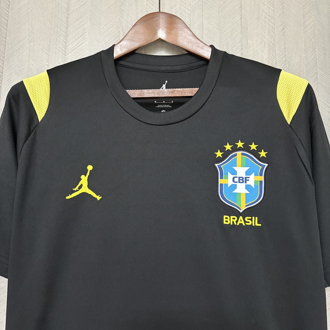 2026 Brazil Training Kit Black Jersey S-XXL