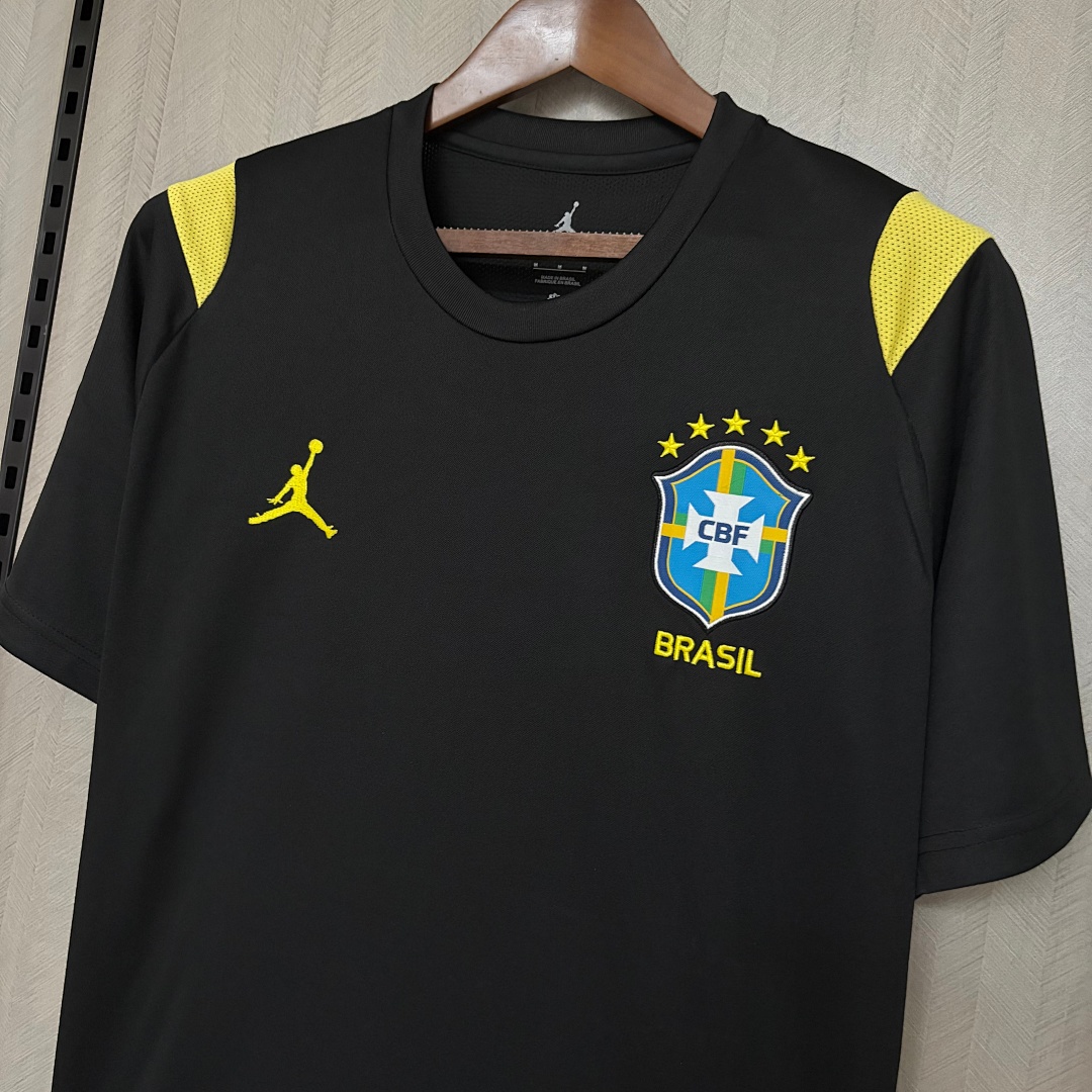 2026 Brazil Training Kit Black Jersey S-XXL