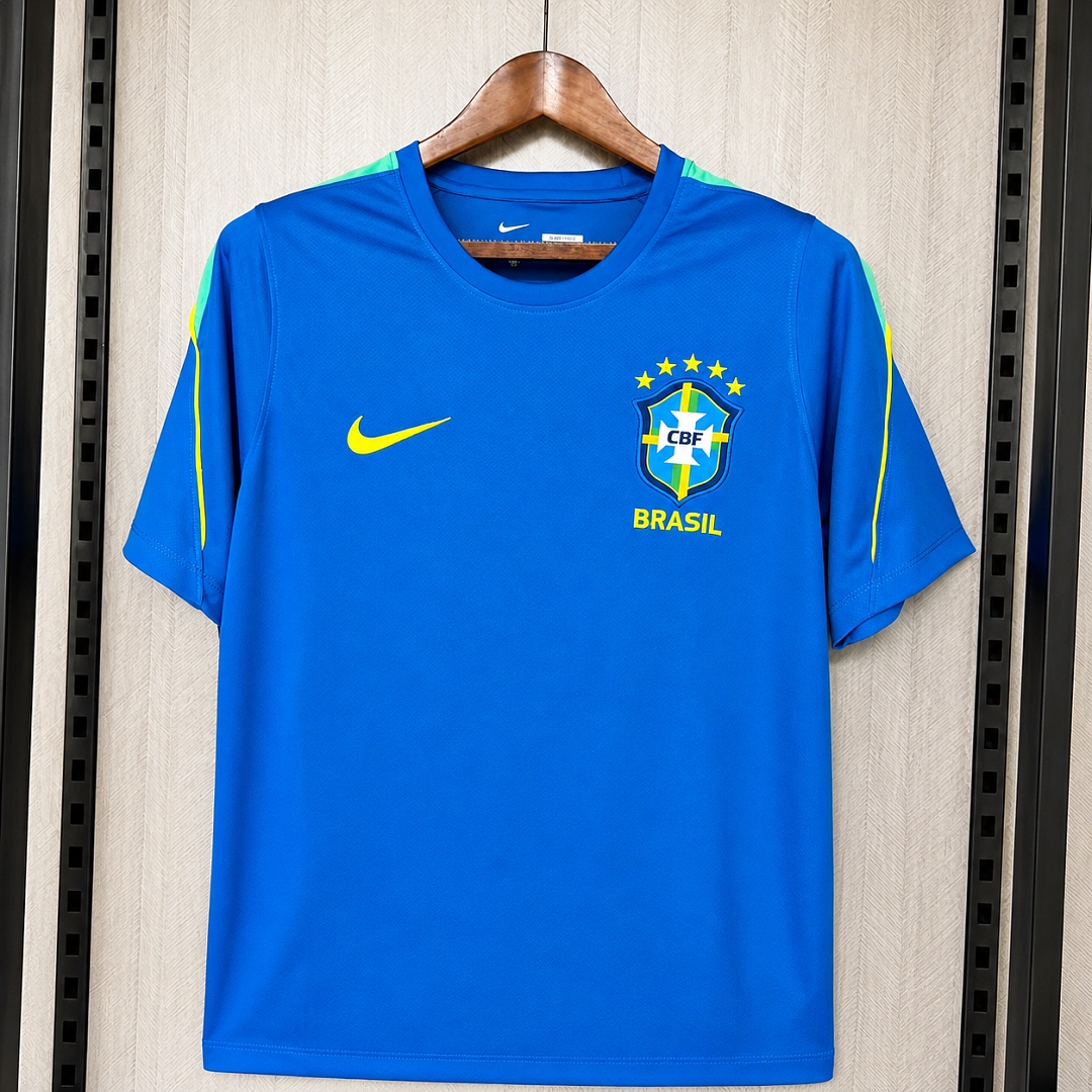 2026 Brazil Trainning Blue Jersey S–XXXXL