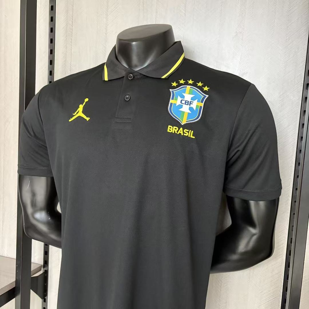 2026 Polo Brazil Black Jerseys S-XXL