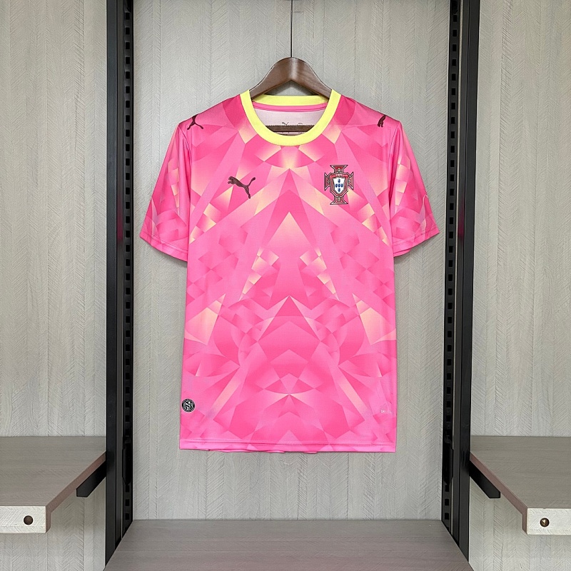 2026 Portugal Pink Jersey Men's Size