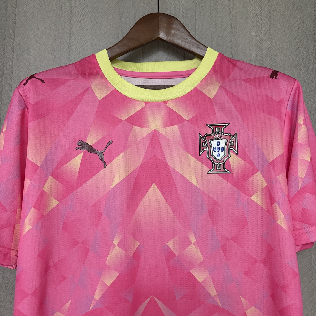 2026 Portugal Pink Jersey Men's Size