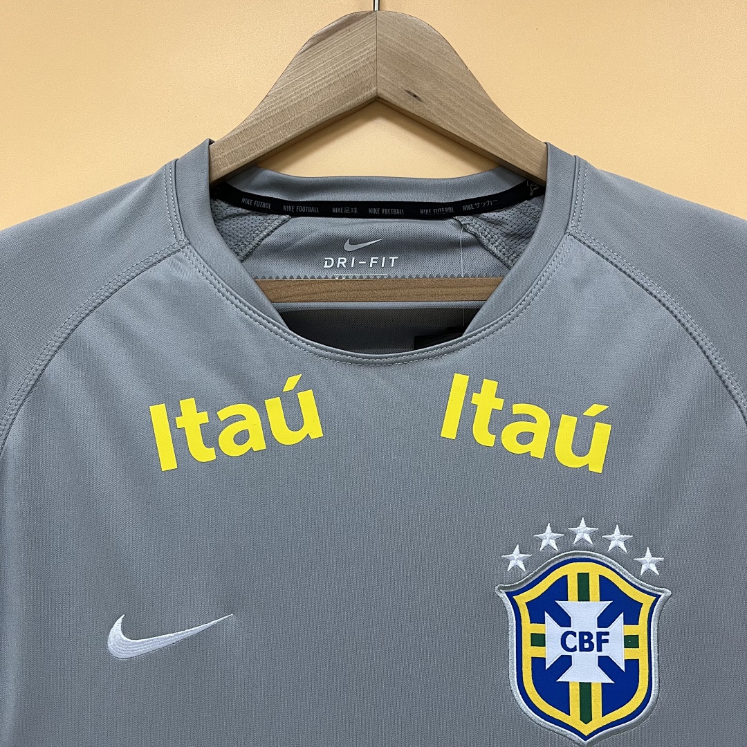 22_23 Brazilian gray pre-match training service S-XXL