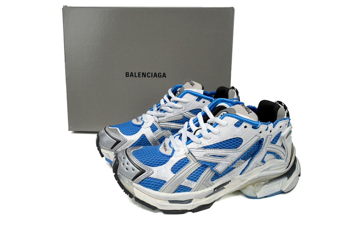 Balenciaga Runner White Blue