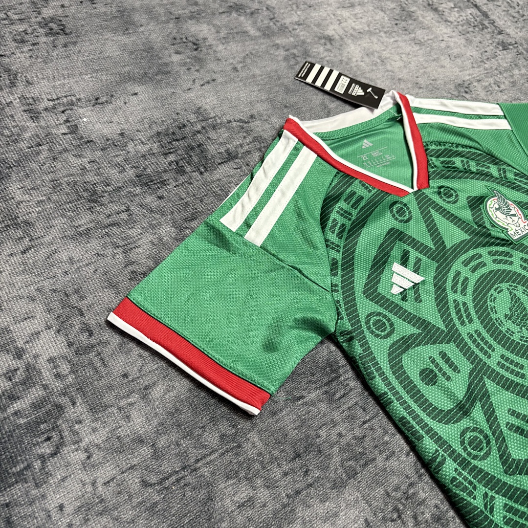 Kids 2026 Mexico Home Jersey Sizes 16-28
