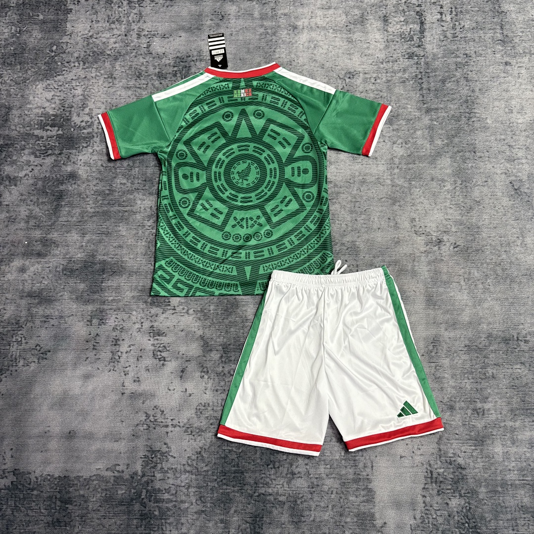 Kids 2026 Mexico Home Jersey Sizes 16-28