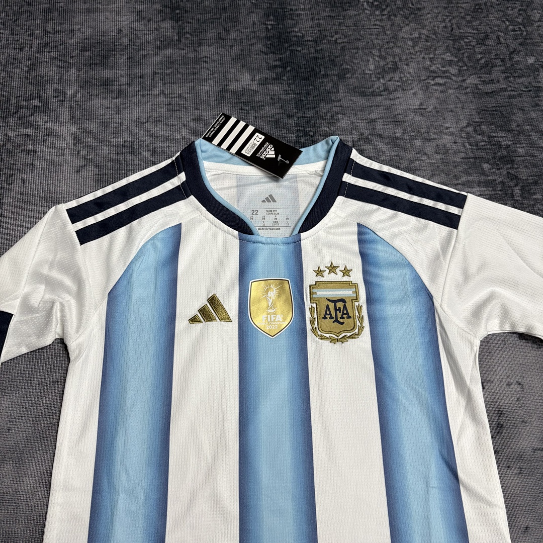 Kids long-sleeved 2026 Argentina home jersey, sizes 16-28