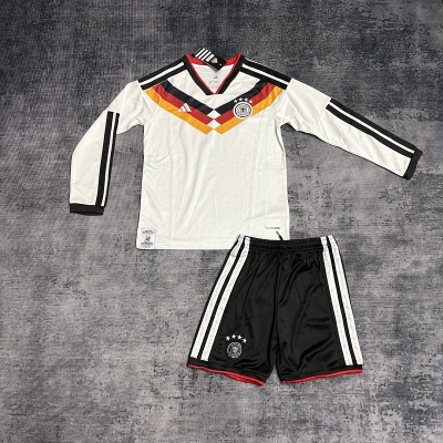 Kids long-sleeved 2026 Germany home jersey, sizes 16-28 02