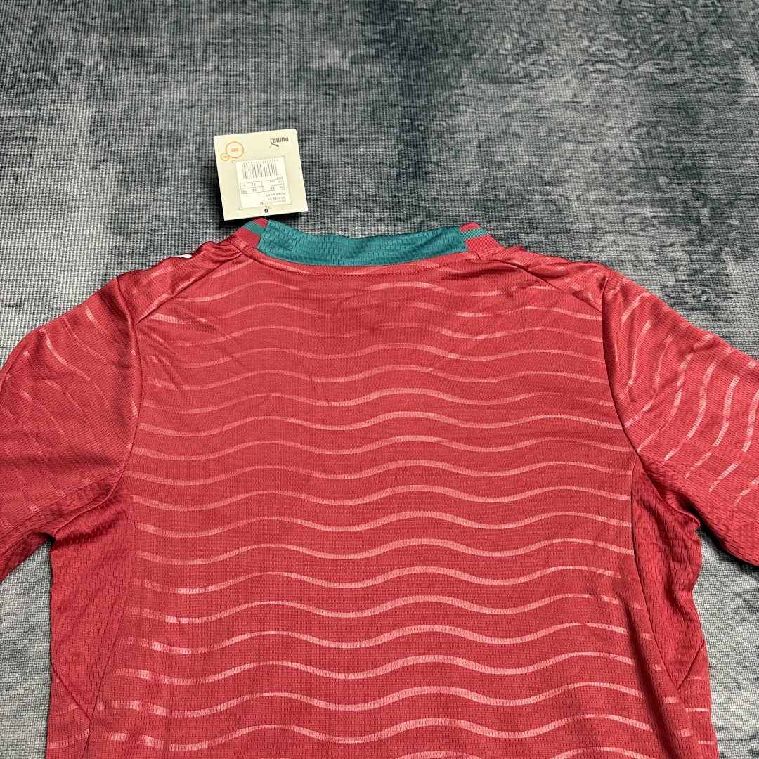 Kids long-sleeved 2026 Portugal home jersey, Men's Size