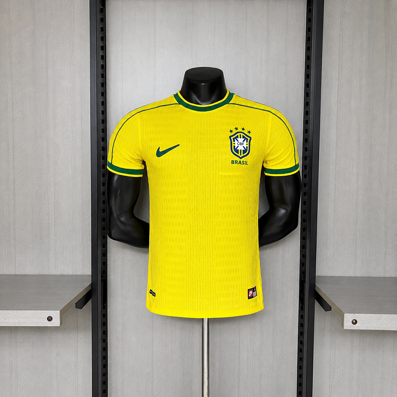 Player Edition Retro 1998 Brazil Home Jersey S–XXL