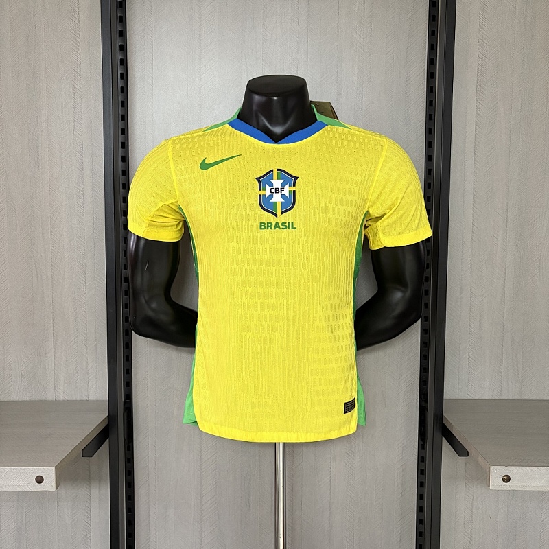 Player version 2025 Brazil Home Jersey S-XXXXL