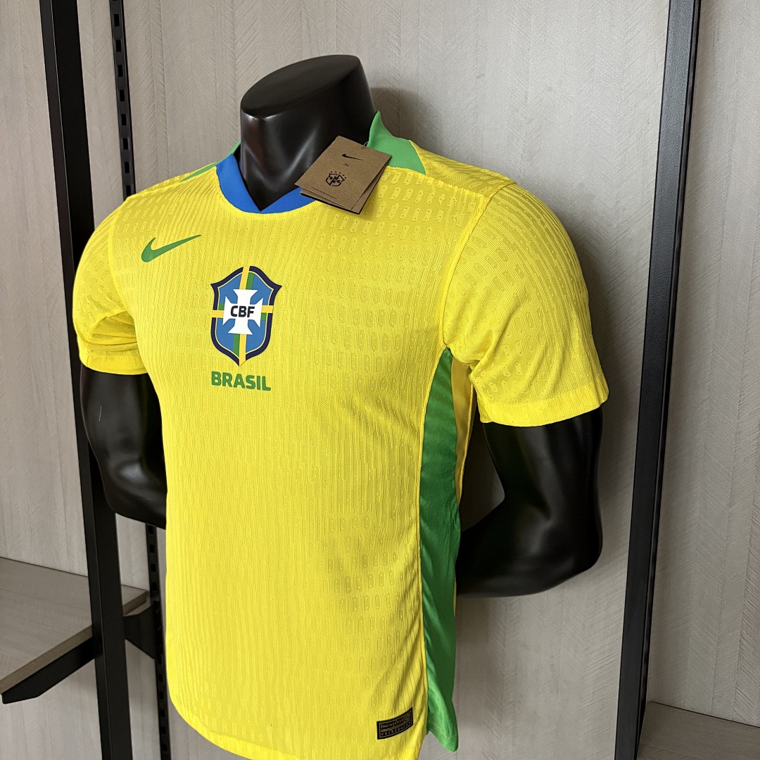 Player version 2025 Brazil Home Jersey S-XXXXL