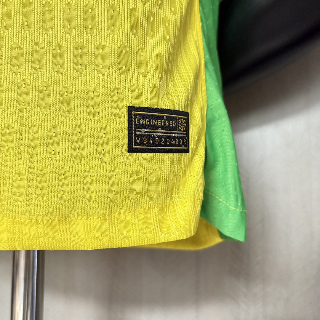 Player version 2025 Brazil Home Jersey S-XXXXL
