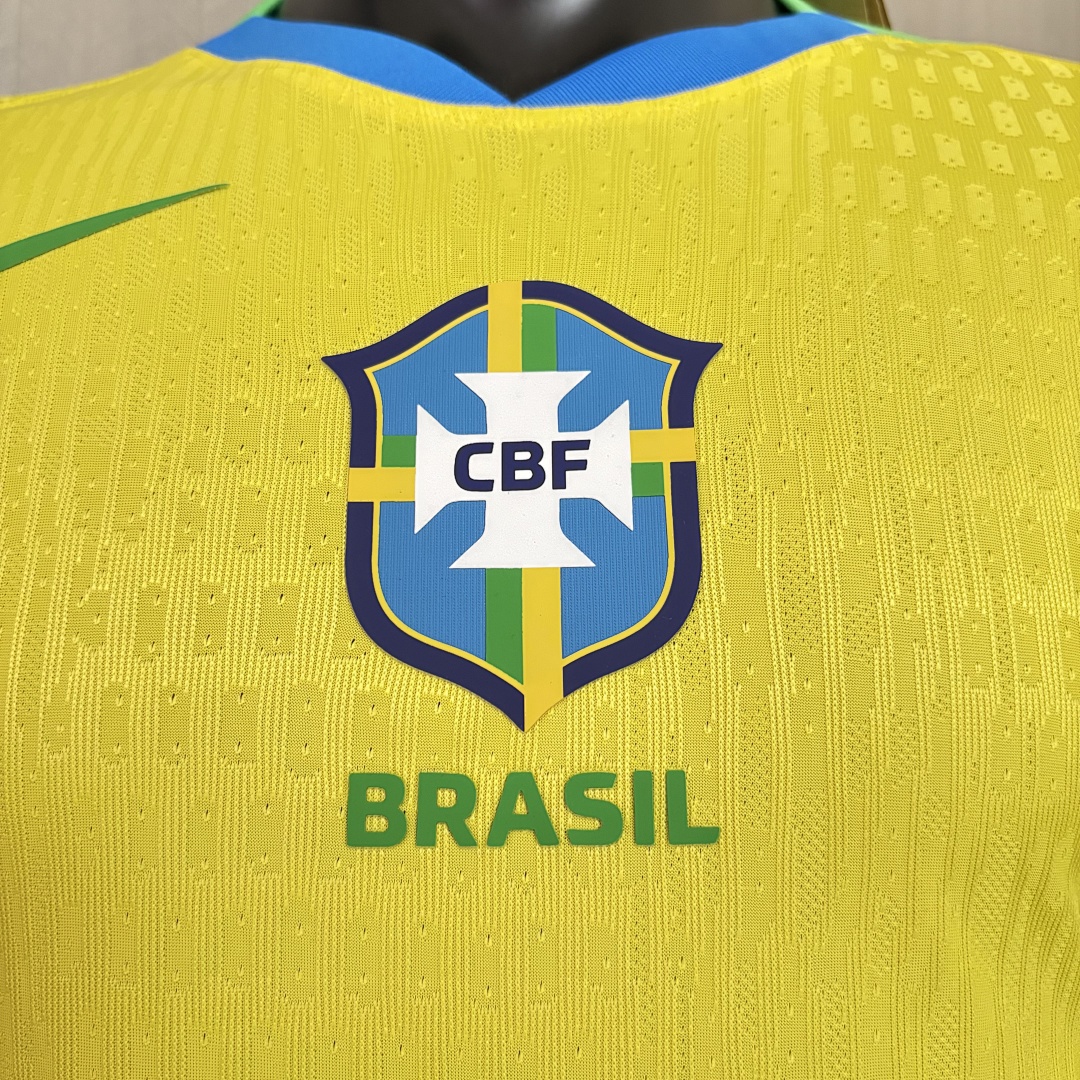 Player version 2025 Brazil Home Jersey S-XXXXL
