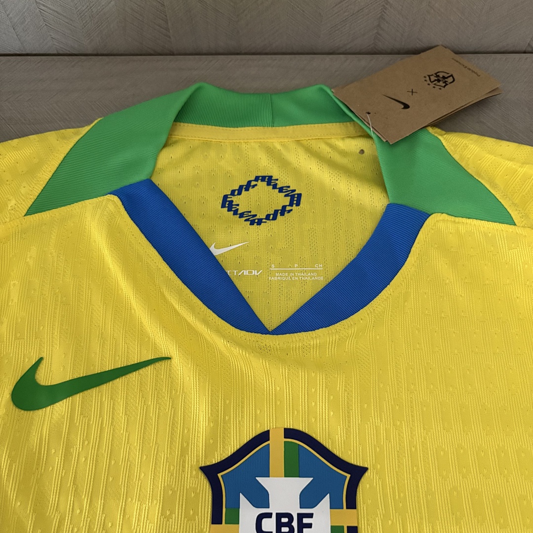 Player version 2025 Brazil Home Jersey S-XXXXL