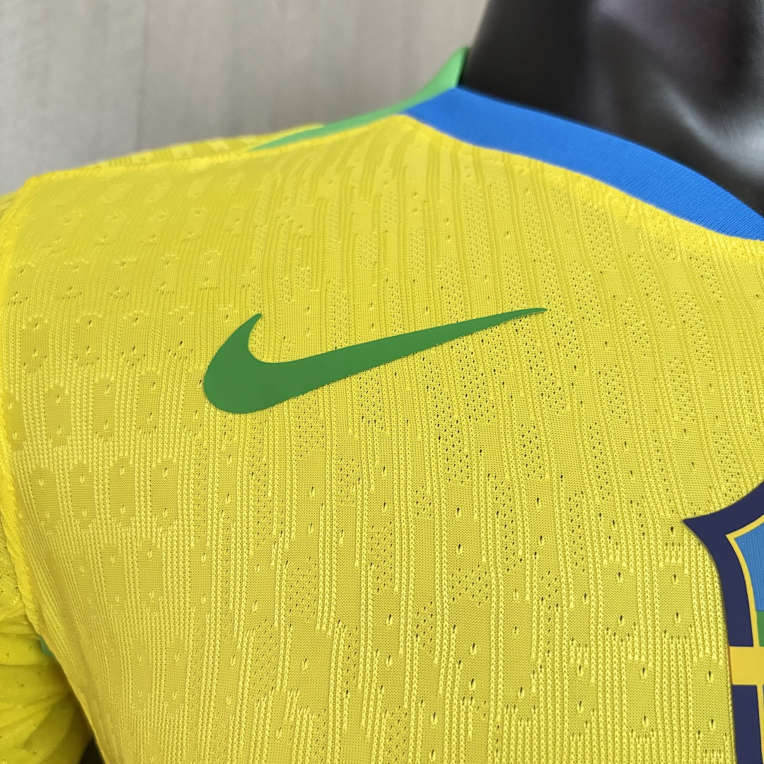Player version 2025 Brazil Home Jersey S-XXXXL