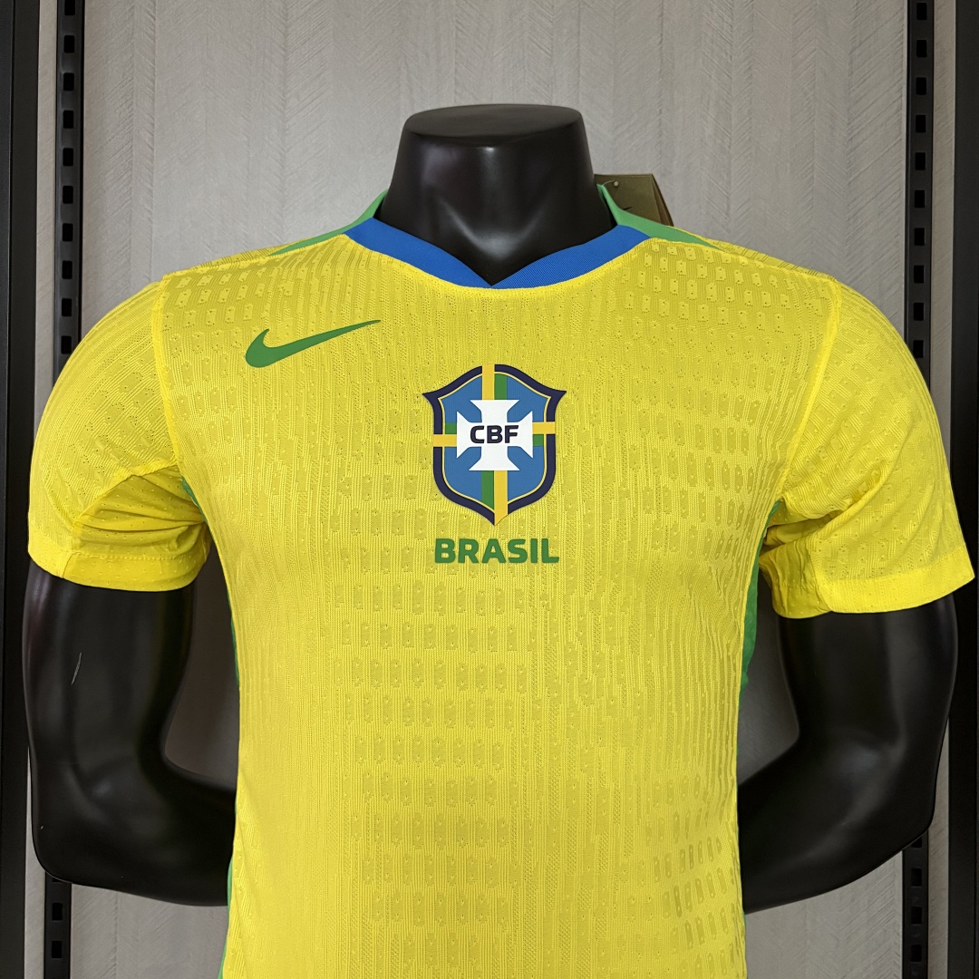Player version 2025 Brazil Home Jersey S-XXXXL