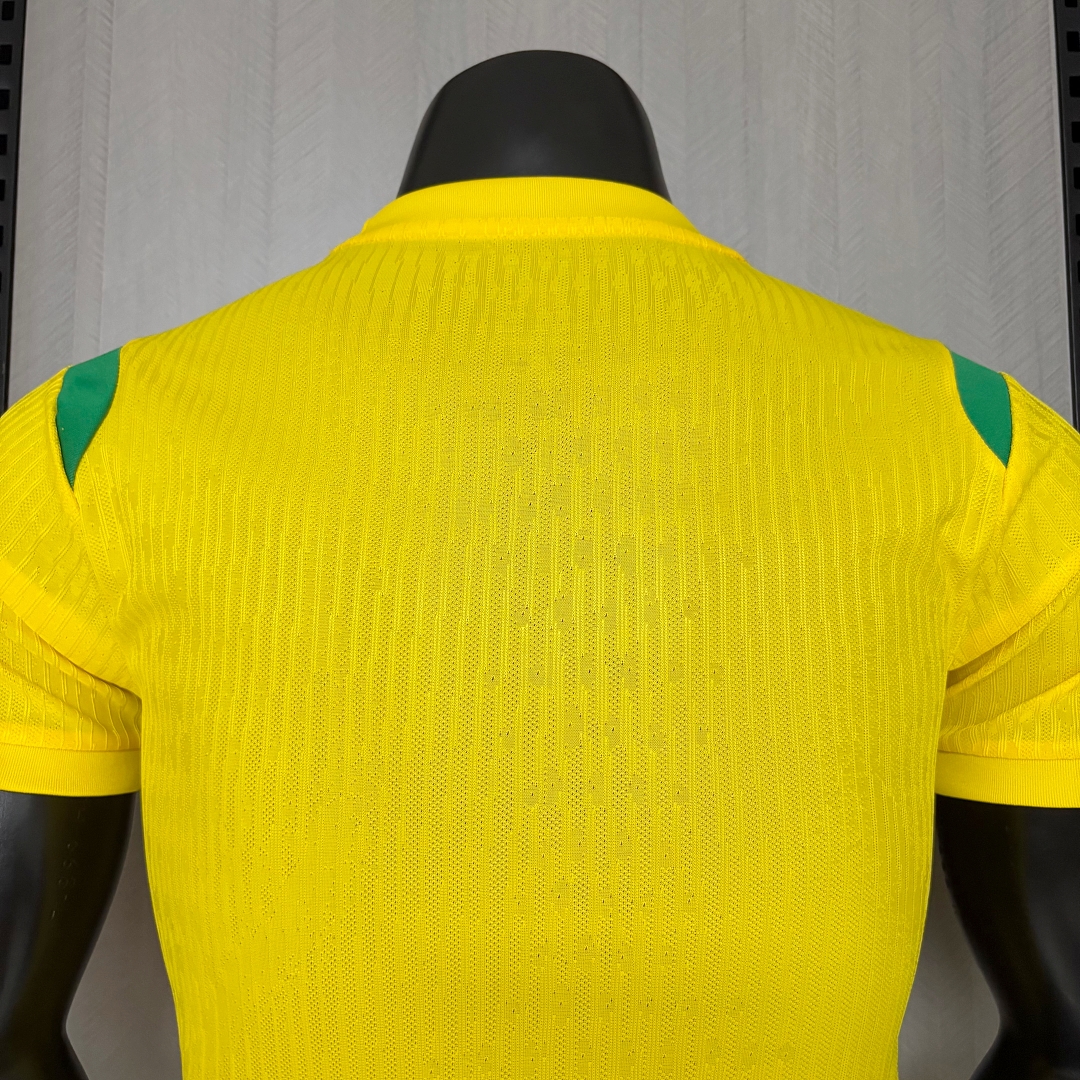 Player Version 2026 Brazil Training Kit Yellow Jersey S–XXXL
