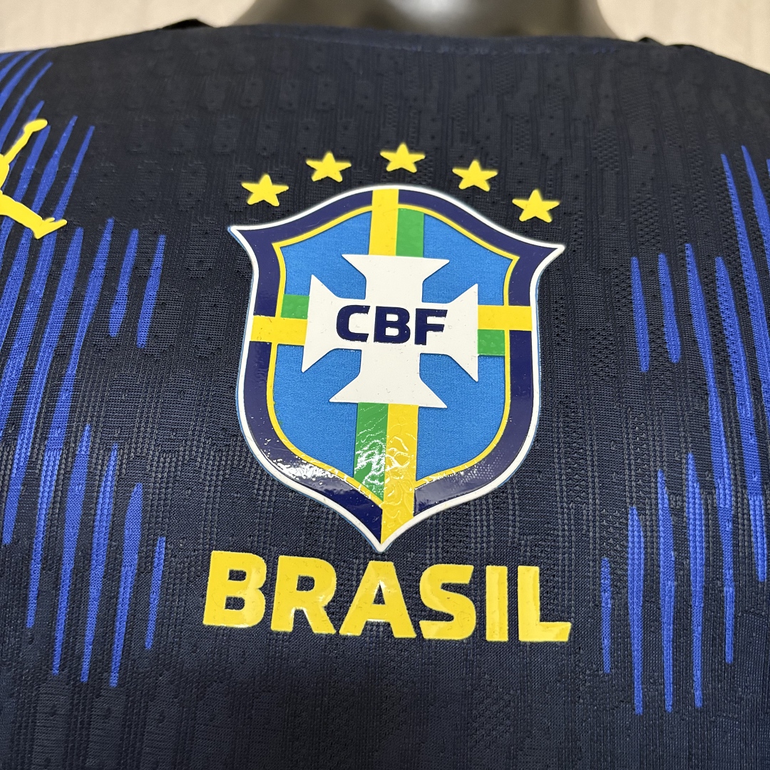 Player version long-sleeved 2026 Brazil Away Jersey S-XXXXL