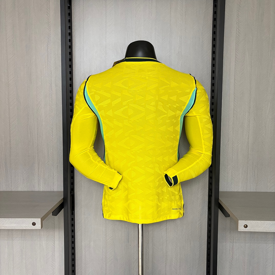 Player version long-sleeved 2026 Brazil concept version yellow jersey S-XXXXL