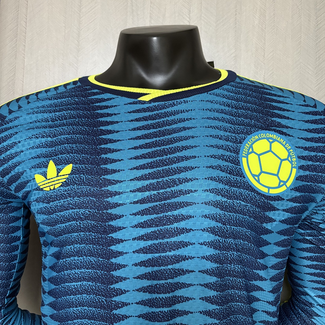 Player version long-sleeved 2026 Colombia away Jersey S-XXXL