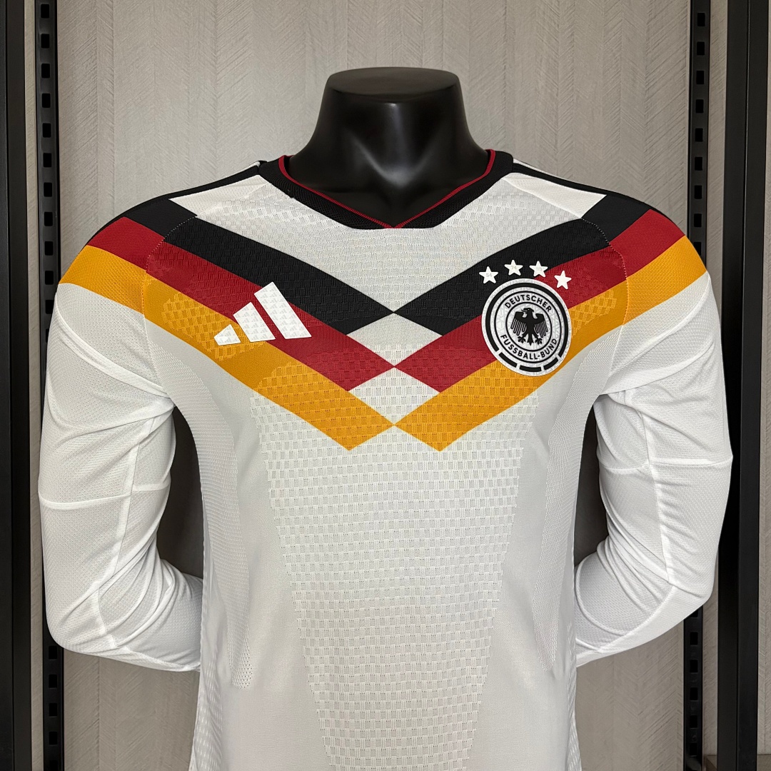 Player version long-sleeved 2026 Germany home jersey S-XXXXL
