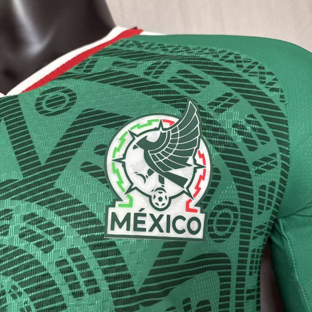 Player version long-sleeved 2026 Mexico home jersey Men's Size