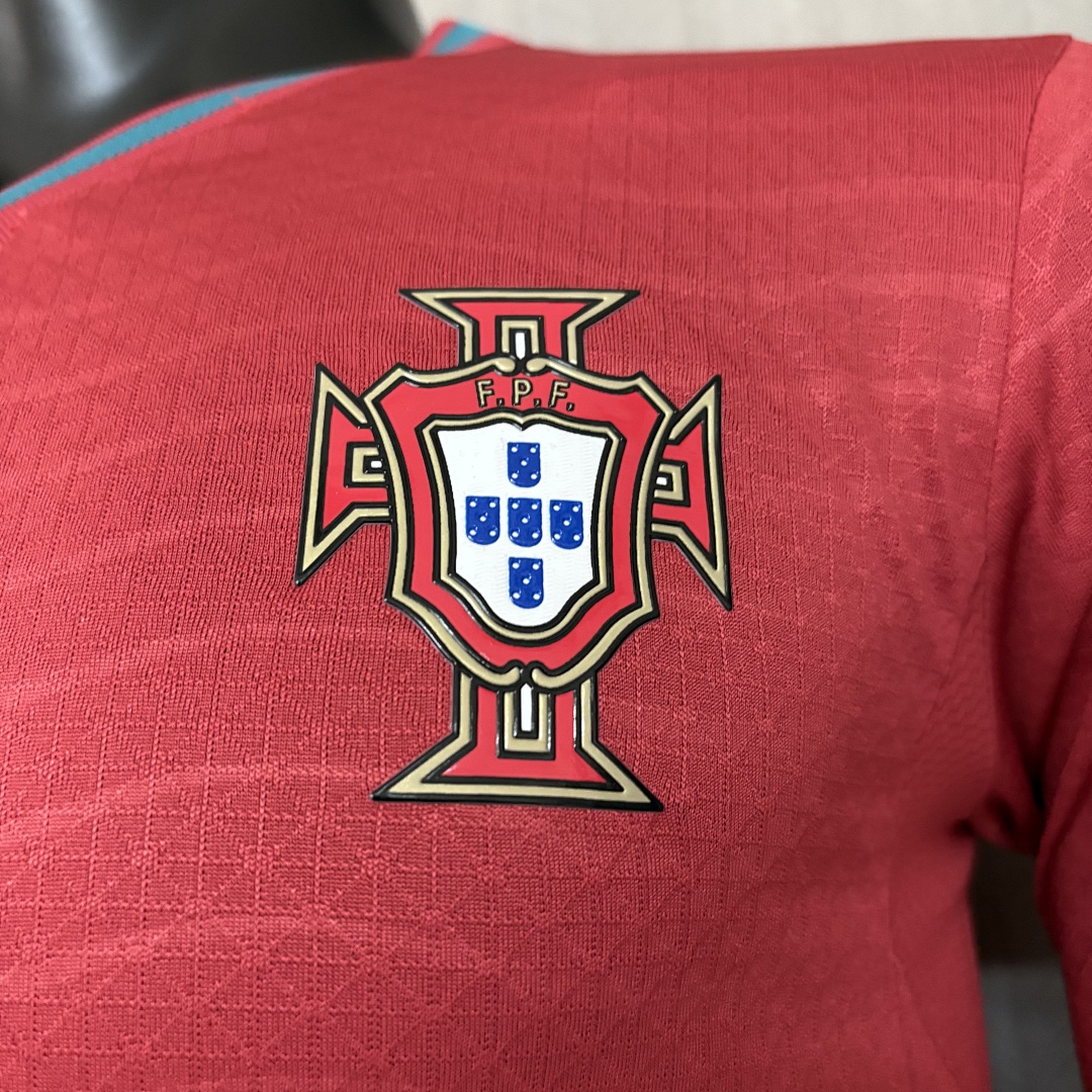 Player version long-sleeved 2026 Portugal home jersey Men's Size