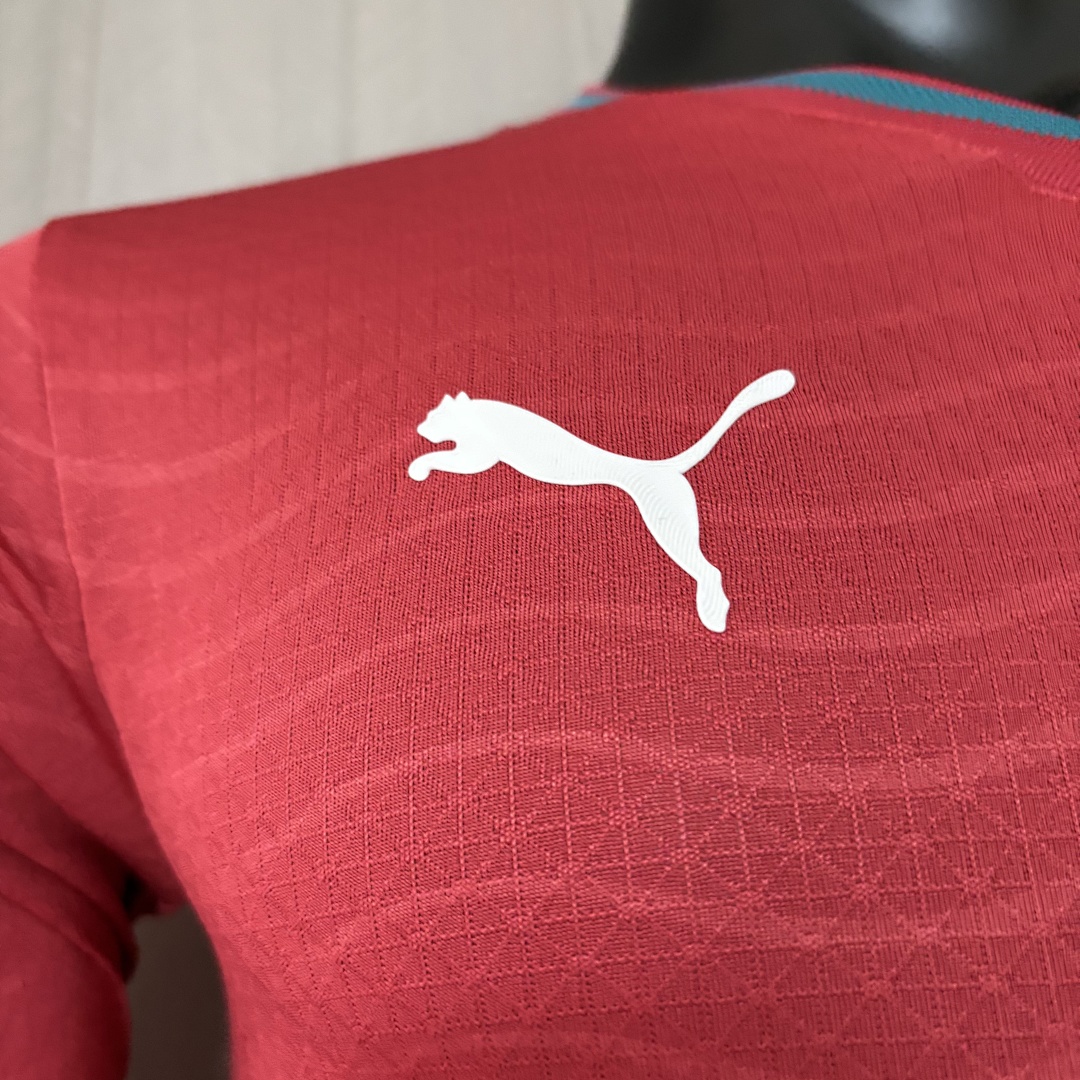 Player version long-sleeved 2026 Portugal home jersey Men's Size