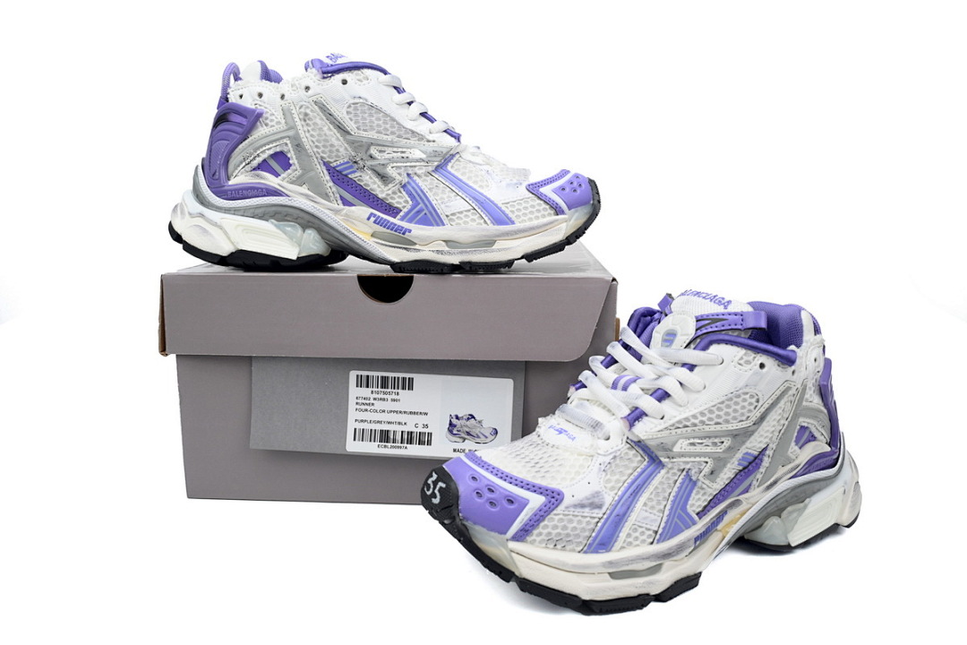  Balenciaga Runner White Purple W3RB2 5901