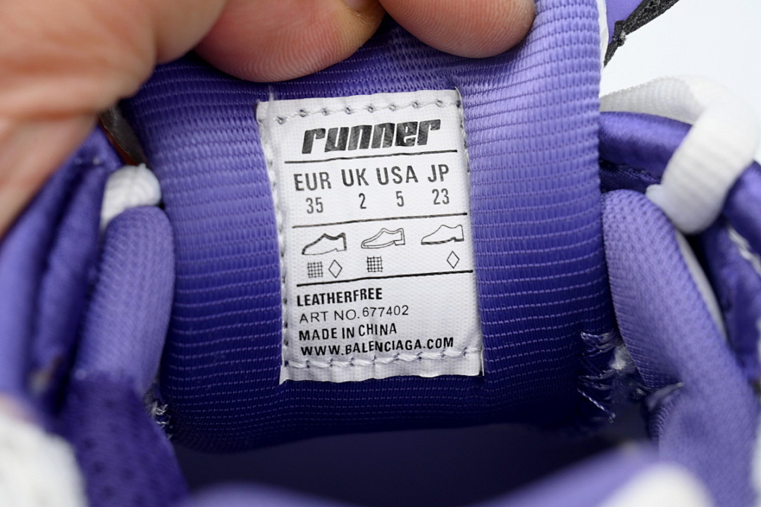  Balenciaga Runner White Purple W3RB2 5901