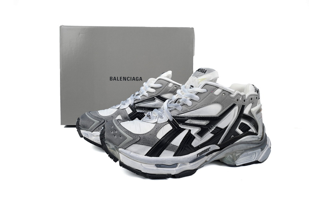 Balenciaga Runner White Black Gray W3RB2 9012 