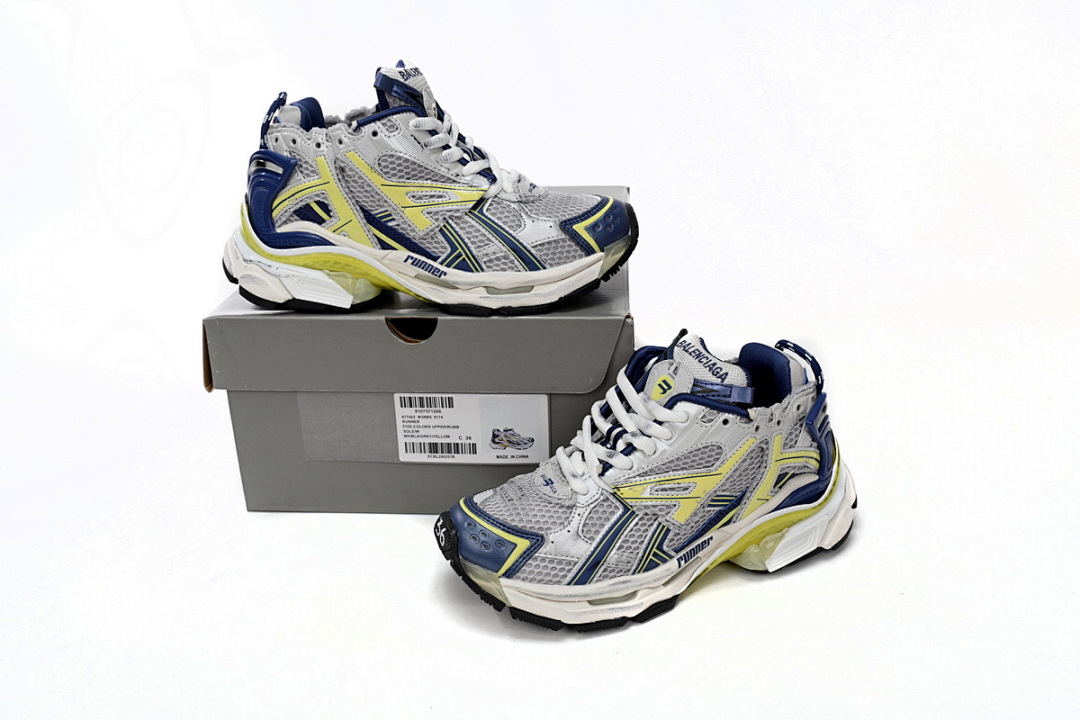  Balenciaga Runner Bai Huang Lan W3RB5 9174