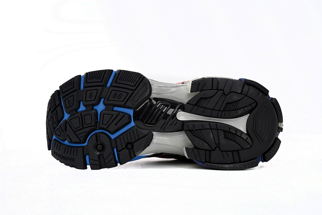 Balenciaga Runner White And Blue Printing W3RB6 1264 