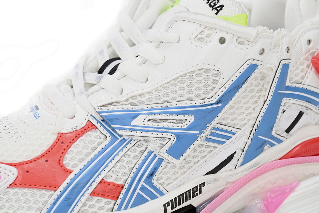 Balenciaga Runner White Blue Red W3RB6 9645 