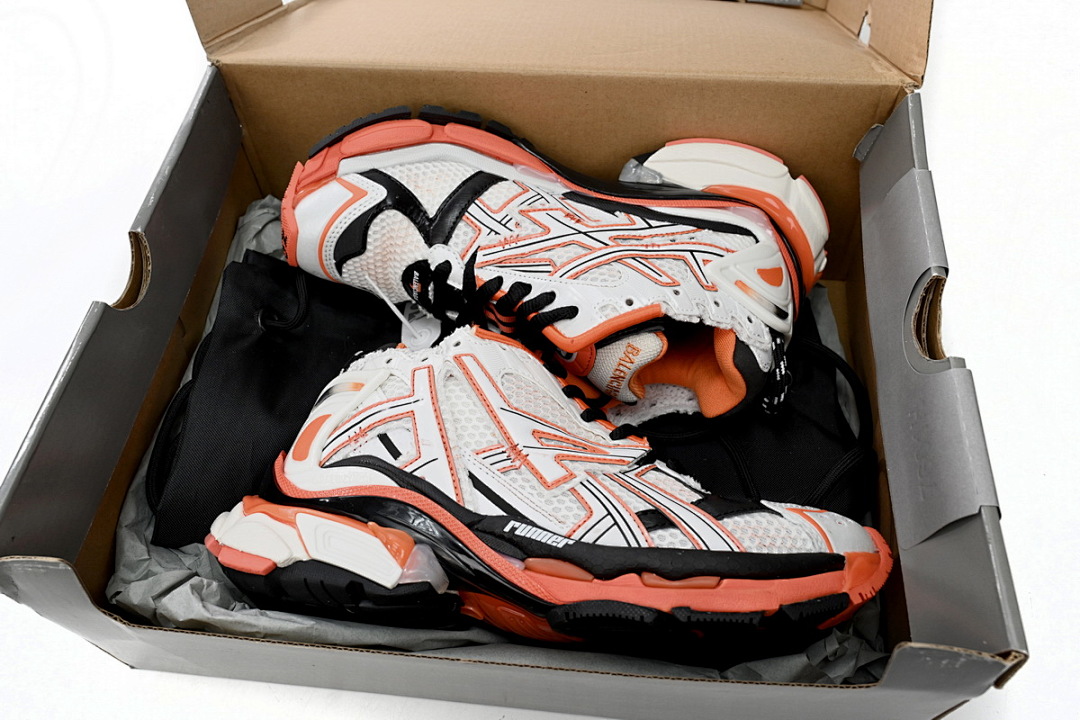 Balenciaga Runner White Orange Black W3RB7 9051
