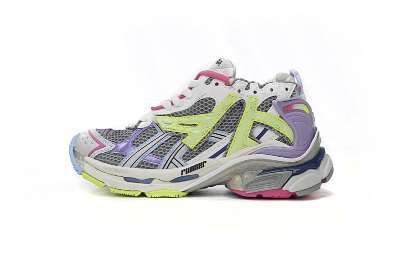  Balenciaga Runner White Yellow Purple W3RH5 0308