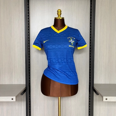 Women's 2026 Brazil Blue Jersey S-XXL 02
