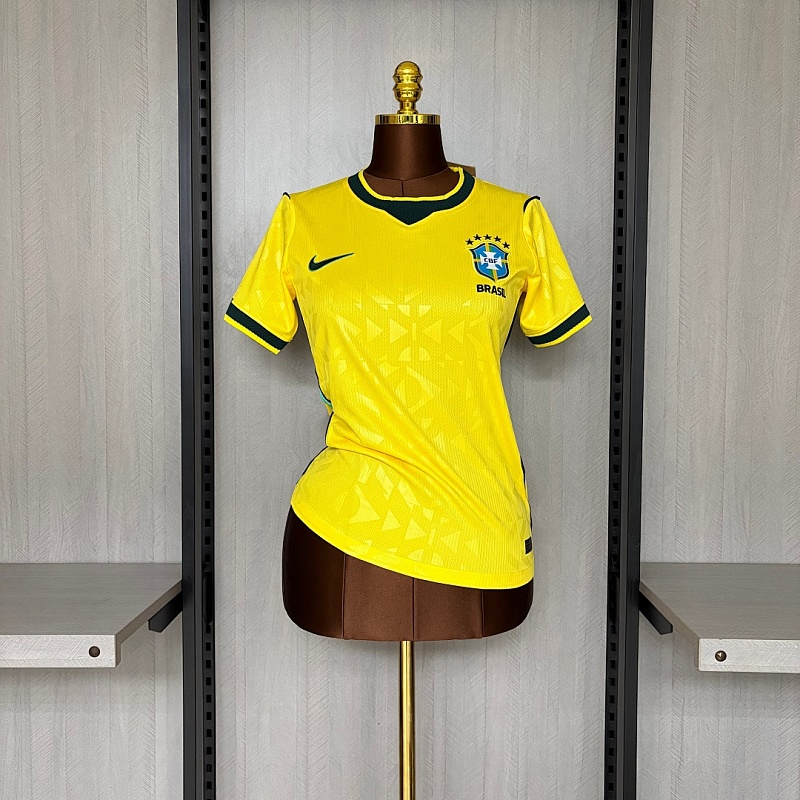 Women's 2026 Brazil concept version yellow Jersey S-XXL
