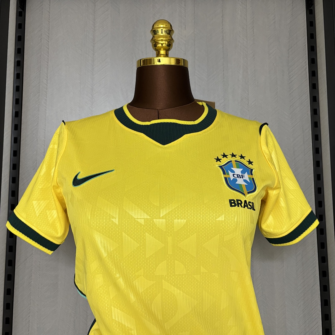 Women's 2026 Brazil concept version yellow Jersey S-XXL