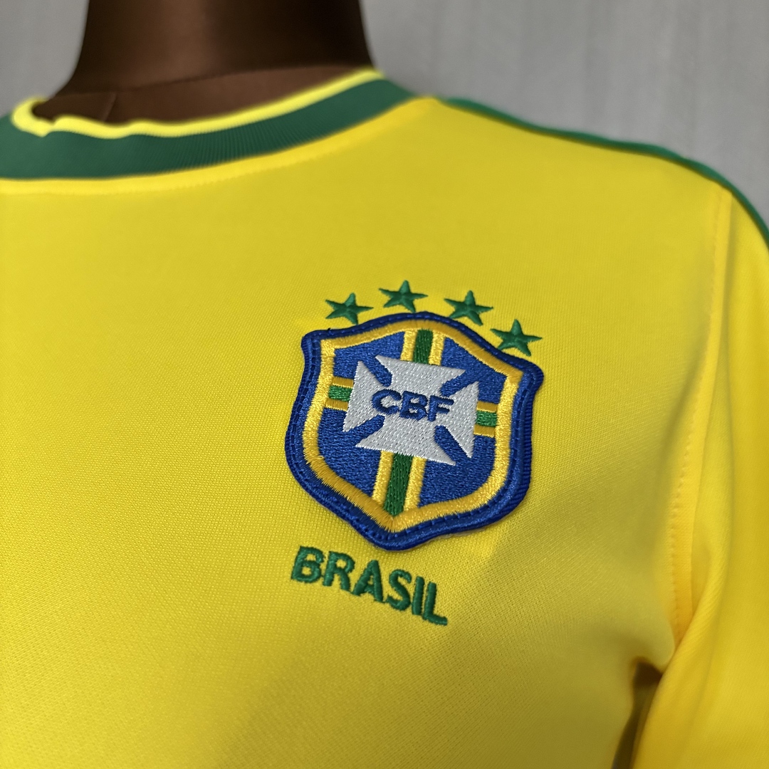 Women's Retro 1998 Brazil Home Jersey S–XXL